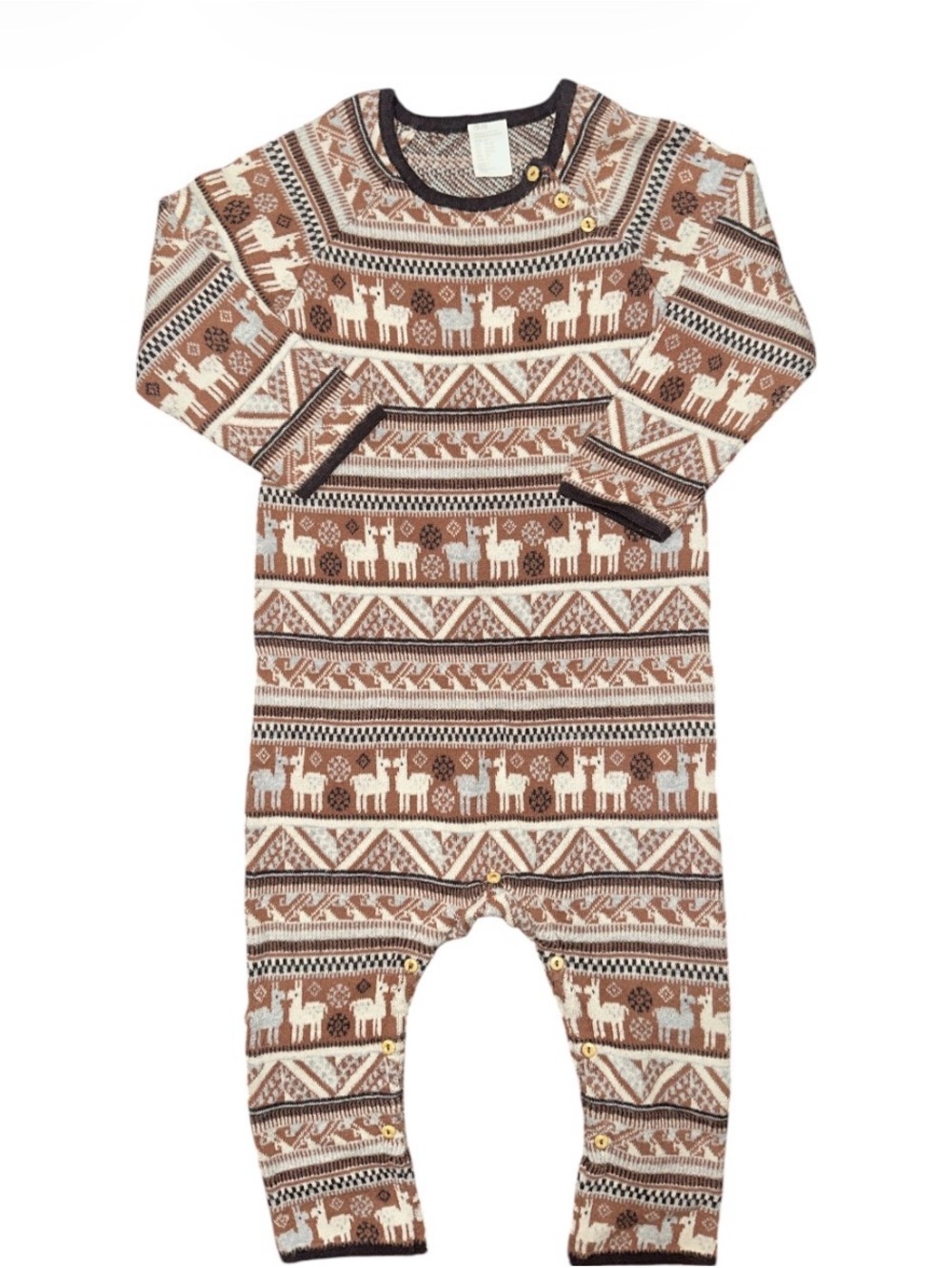 H&M Baby Exclusive Organic Cotton Knit Jumper with Lama pattern